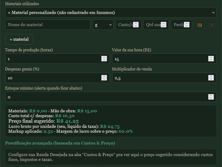 Precificação justa